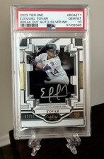 Ezequiel Tovar 2023 Topps Tier One Silver Ink Autograph RC #d /10 ROOKIE PSA 10