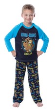 Scooby-Doo Boys' Scooby Shaggy Ruh-Roh Raglan Sleep Pajama Set 8