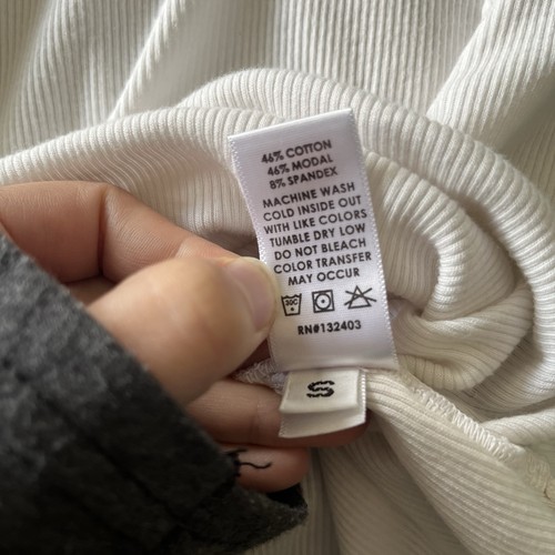 Cotton Citizen Verona Rippstrick Baumwolle Modal weiß Spaghetti Tank Top EUC Gr. S - Bild 7 von 12