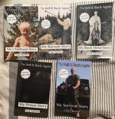 To Hell and Back Again: by Varg Vikernes Set of 5 books BxxxxM read description