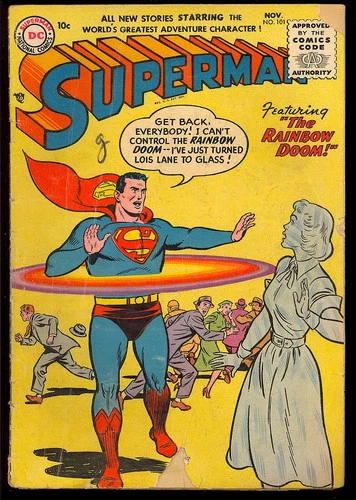 Superman #101 Unrestored Late Golden Age Superhero Vintage DC Comic 1955 GD