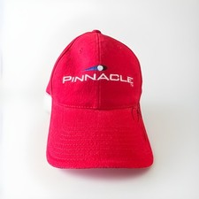 Pinnacle Golf Hat/Cap Adjustable Signed Jason Zuback Canada Golfer Red w Logo