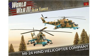 Team Yankee TSBX04 Mi-24 Hind Helicopter Company (2 Helos) Gaming Miniatures