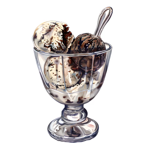 Ice Cream Self Adhesive Vinyl Sticker