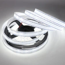 LED Strip Lights Cold White 6500K 16.4Ft Double Row 2835 SMD 2400Leds DC 12V