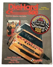 *DieHard 500 July 25 1993 Nascar Program Winston Cup Series Talladega with Patch