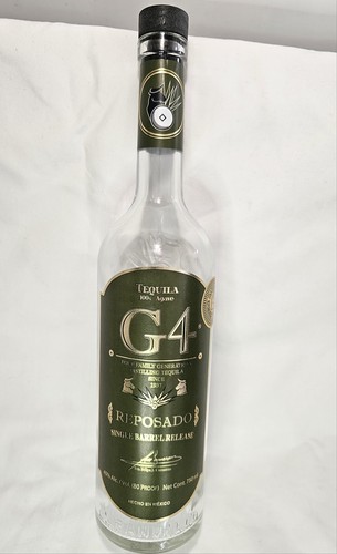 G4, "Single Barrel Release", Reposado, Tequila, Empty Bottle, 750ml