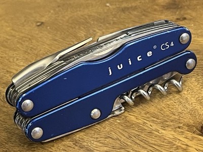 Retired Leatherman Juice CS4 Blue 15-In-1 Retired Multi-Tool Knife DISCONTINUED