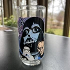 Vintage Star Wars 1977 Faeth Vader Burger King Coca Cola Glass