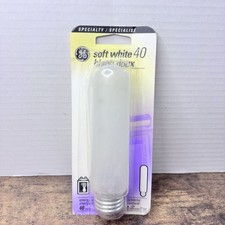 GE T10 Tube Light Bulb 40-Watt 415 Lumen Medium Base Soft White 45145