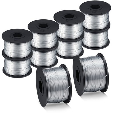 10 Rolls Rebar Tie Wire Coil 1/32 0.8 mm Tying Wire Rebar Tie Tool, 360 ft Rebar