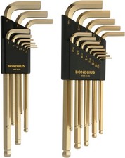 Bondhus 22pc GoldGuard Ball End Hex L Wrench Set Metric SAE Inch USA MADE 20899