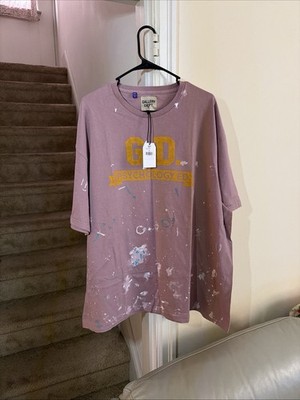 Gallery Dept Psychology Ed T-Shirt LVND Lavender Paint Splatter XXL PED-1062 NEW