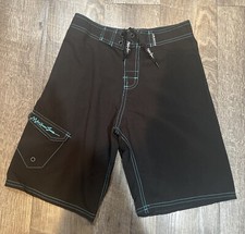 Maui sons boys board shorts sz 12 black swim trunks