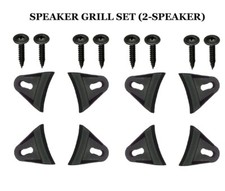 x8 Speaker Grill Mounting Clamp Clips Screws for Waffle Mesh Sub-Woofer Covers
