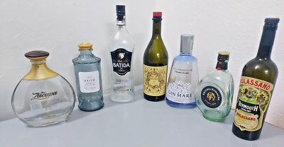 Empty Bottles Liqueurs Gin Whisky Vodka Rum Zacapa Single Sale Collection