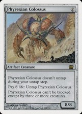 MTG PHYREXIAN COLOSSUS IT POOR - COLOSSO DI PHYREXIA - 8TH - MAGIC