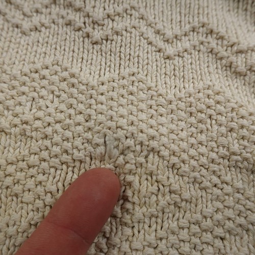 Ralph Lauren Sweater Womens PS Beige Nordic Fair Isle Silk Linen Knit Sweatshirt - Picture 9 of 11