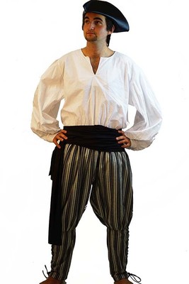 Medieval-LARP-SCA-Reenactment-Role Play-Pirate-Cosplay-SLIT NECK SHIRT-All Sizes