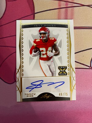 Skyy Moore 2022 Trinity #BASM1 Auto Gold/75 (RC)