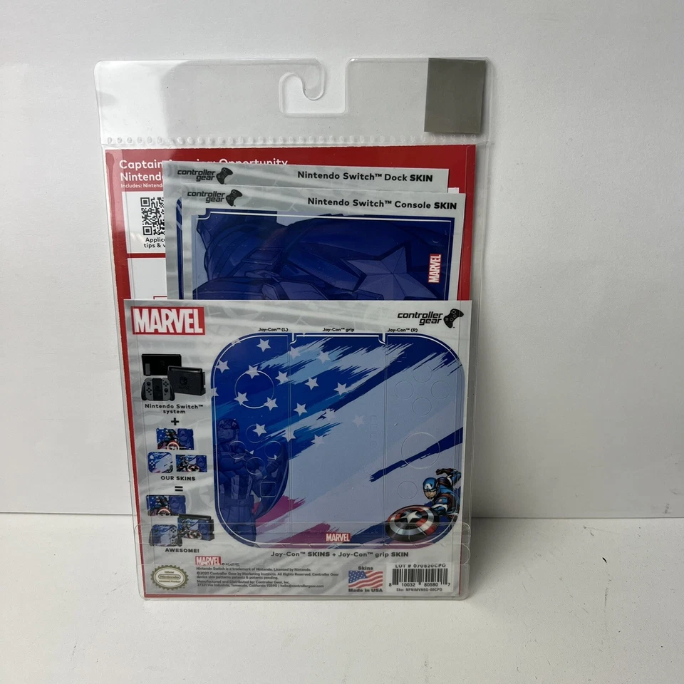 Pegatinas de revestimiento de Switch Capitán América Opportunidad Marvel Nintendo con licencia Foto 2 de 2