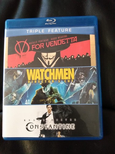 V for Vendetta / Watchmen / Constantine (Blu-ray, 2005) - Picture 1 of 7
