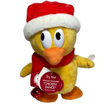 Dan Dee Chicken Dance Animated Musical Merry Christmas Plush 10" Waddles Flaps