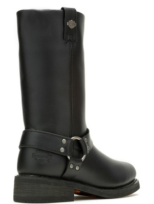 Harley-Davidson Mens Black Hustin Pull-On Harness Motorcycle Boots D95354 Harley-Davidson® Men main image 3