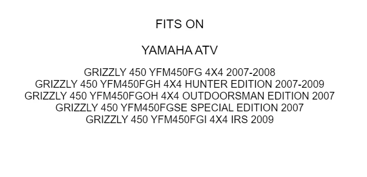 Rear Propeller Shaft Yoke U-Joint Fits Yamaha Grizzly 450 YFM450FG 4X4 2007-2009 - Image 3 of 3