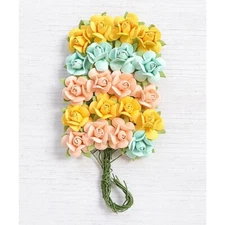 Little Birdie CATALINA BOUQUET Pastel - Handmade Paper Flowers 20pc 79236