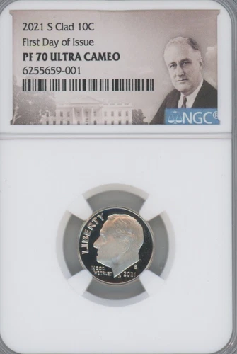 2021 S CLAD Dime First Day Of Issue NGC PF70 Ultra Cameo 