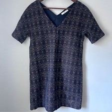 MNG Blue To Tunic with V-Neck Womens Size 4