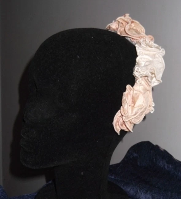 DUPION ROSAS PEINE PARA EL PELO, SALMÓN ROSA MARFIL COLORES, ACCESORIOS NUPCIALES, AUSTRALIANO  Foto 2 de 4