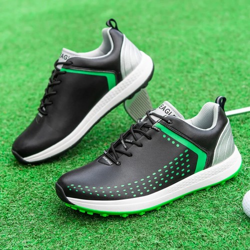 Herren Golf Bequem Walking Turnschuhe Golfer Leicht Walking Flach Schuhe - Bild 16 von 29