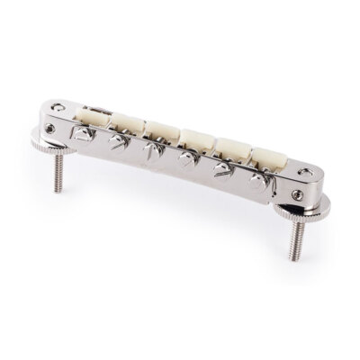TonePros AVR2G Vintage ABR-1 Style Tune-o-matic Steg mit Nylonsätteln (Nickel)