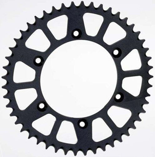 SUNSTAR 2019 YZ250F Yamaha REAR SPROCKET ALUMINUM 48T-520 BLK HON/YAM 5-359248BK - Picture 1 of 1
