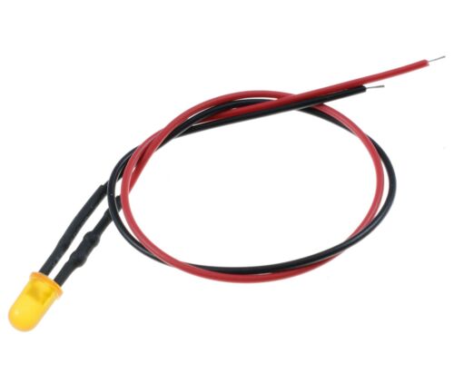 Orange Diffused Lens Prewired 5mm LED 20cm 12V - Picture 1 of 1