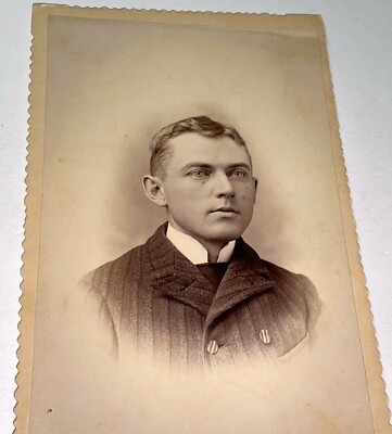 Rare Antique Famous American ID'd Attorney Lawyer Elmer Follmer Cabinet Photo PA
