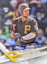 2017 Topps Update #US30 Danny Ortiz Rookie Pittsburgh Pirates AUTO SIGNED