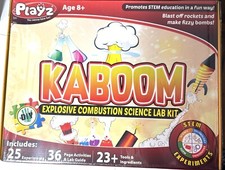 Kaboom Explosive Combustion Science Lab Kit Playz New/Sealed in Box