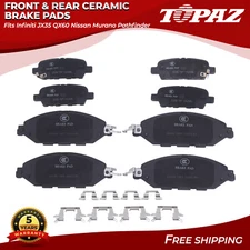 Front & Rear Ceramic Brake Pads For Infiniti JX35 QX60 Nissan Murano Pathfinder