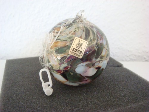 Eisch Handarbeit große Glaskugel Mundgeblasen / Fensterschmuck / Festlichkeiten - Bild 6 von 6