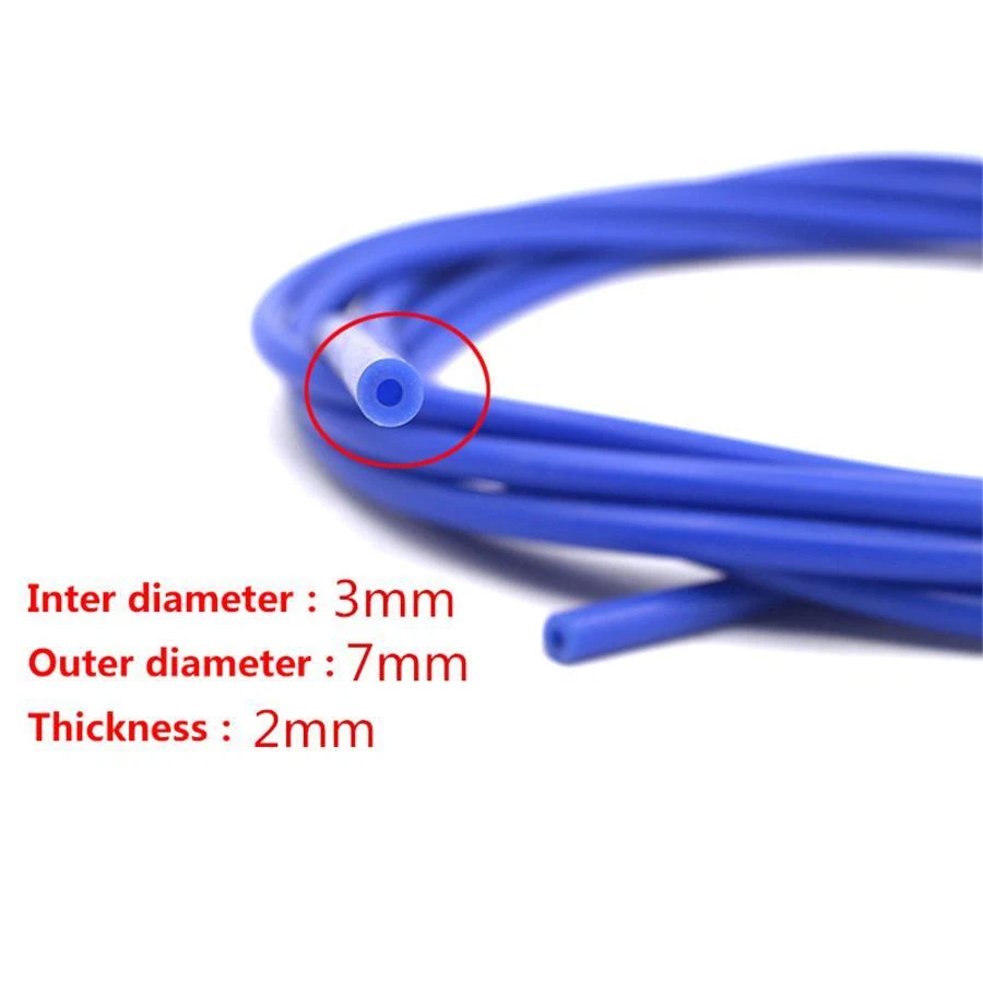 Tubo de vacío de silicona universal de 5M * 3 mm manguera aire agua refrigerante aceite turbo tubo x1 - Imagen 2 de 4