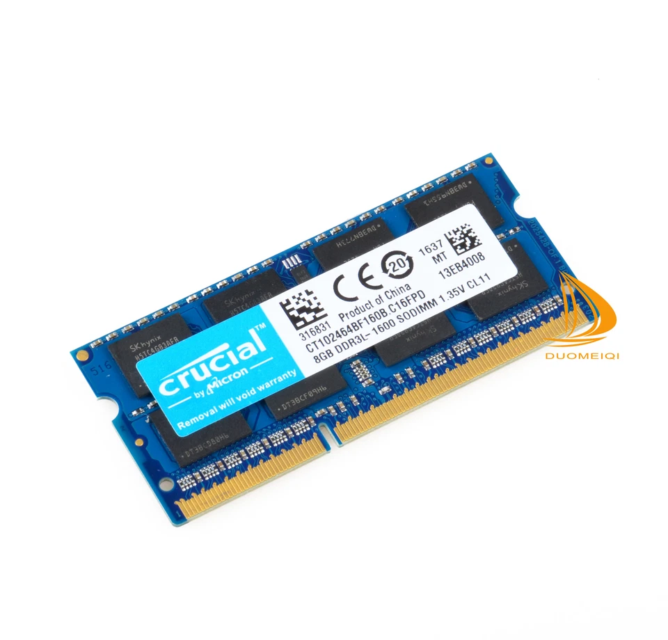 Crucial 160 GB DDR3L RAM 20X8 GB PC3L-12800S 1600Mhz SODIMM Laptop Memory CL11 - Image 4 of 4