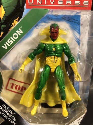2009 MARVEL UNIVERSE SERIE 2 VISION 3 3/4 ZOLL FIGUR #006 SELTENE SOLIDE VARIANTE NEU - Bild 2 von 5