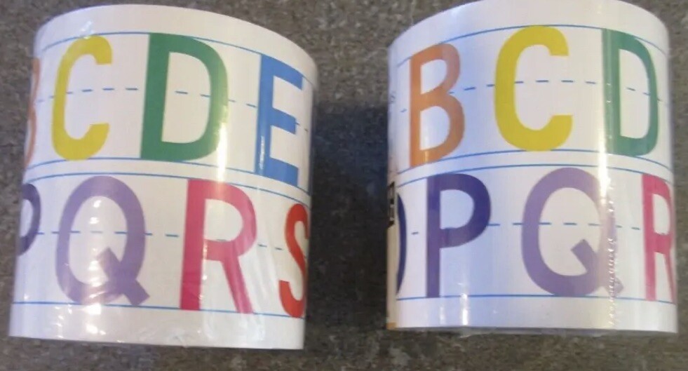 Teachers Toolbox DOUBLE-SIDED BORDERS REVERSIBLE - Lot 2 ABC (2 rows ...