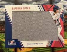 2018 Panini USA Baseball Stars & Stripes Jumbo /299 Brandon Dieter #29