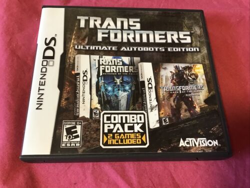 NINTENDO DS TRANS FORMERS ULTIMATE AUTOBOT’S EDITION BOX/BOOK ONLY NO GAME