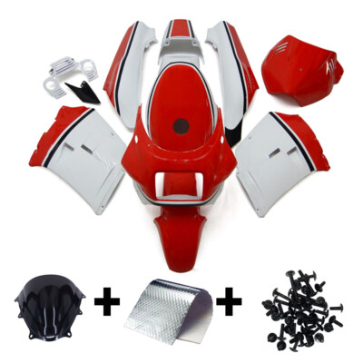 Red White Racing Fairing Kit for Yamaha RZV500 1985 ABS Plastic Bodywork