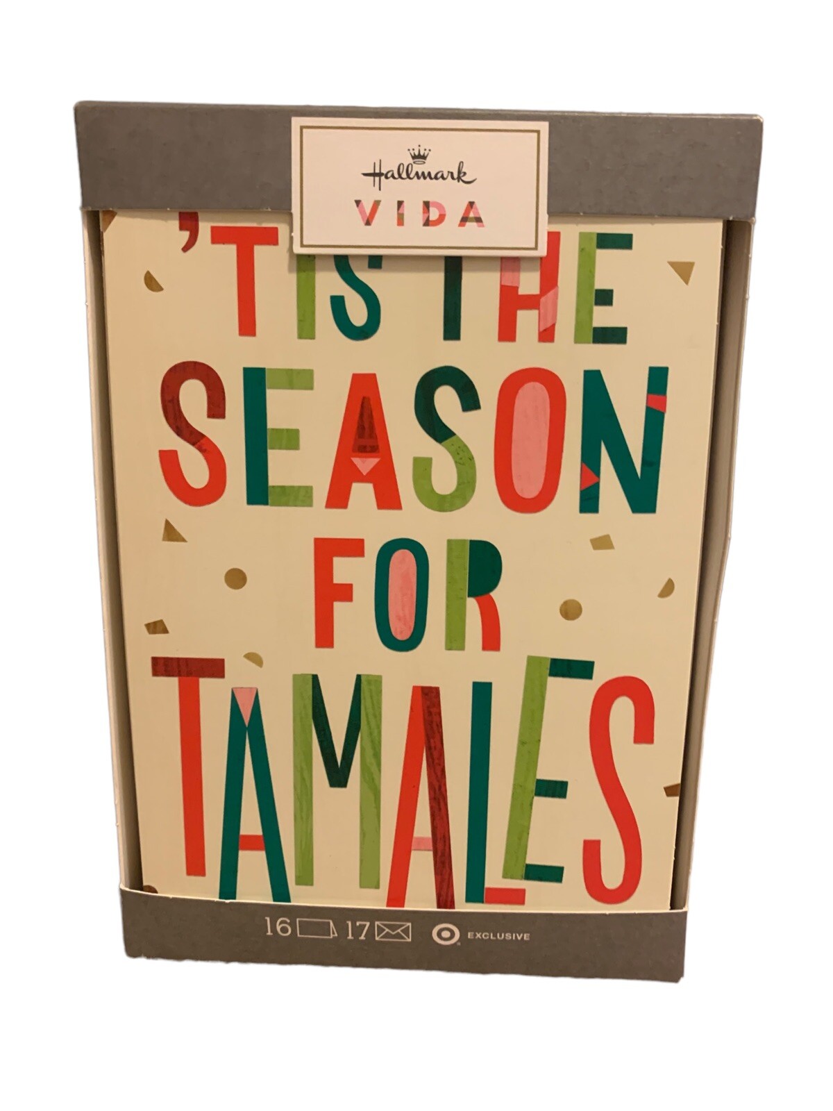 Hallmark Vida Spanglish Spanish & English Boxed Christmas Cards Tamales ...